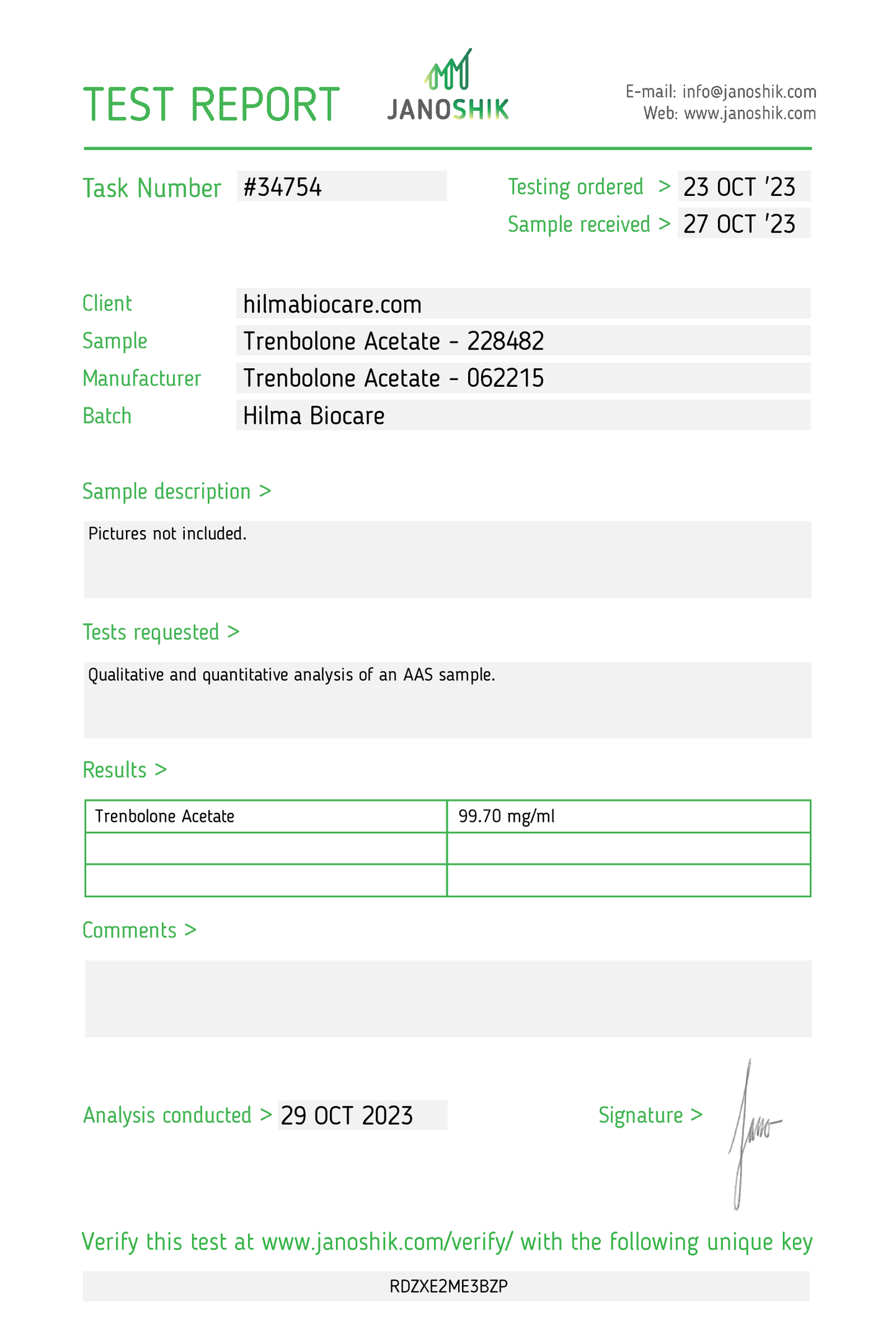 Trenbolone Acetate 10ml/100mg/ml