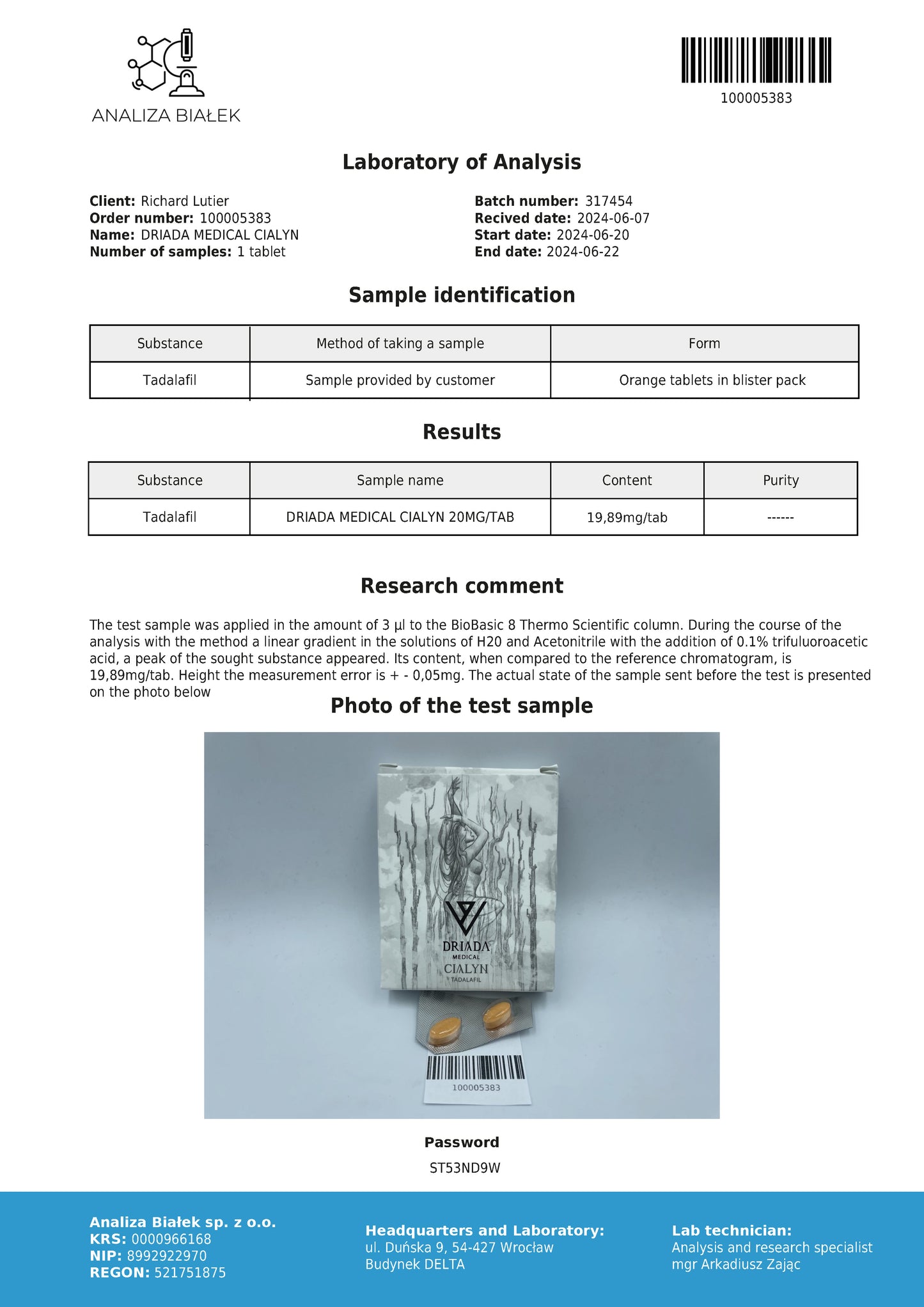 Cialyn 20mg (Tadalafil)