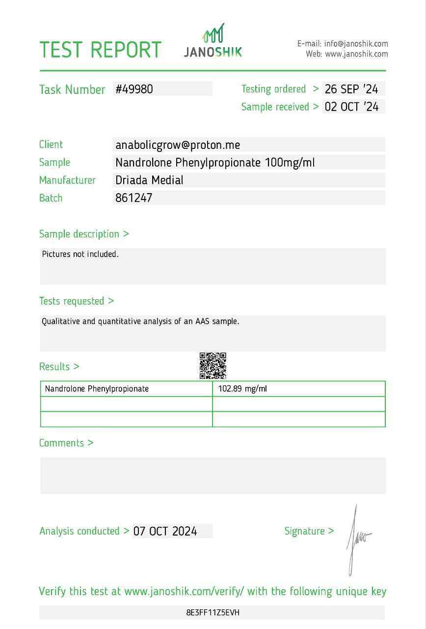 Nanphenylos 100 mg/ml (Nandrolone Phenylpropionate)