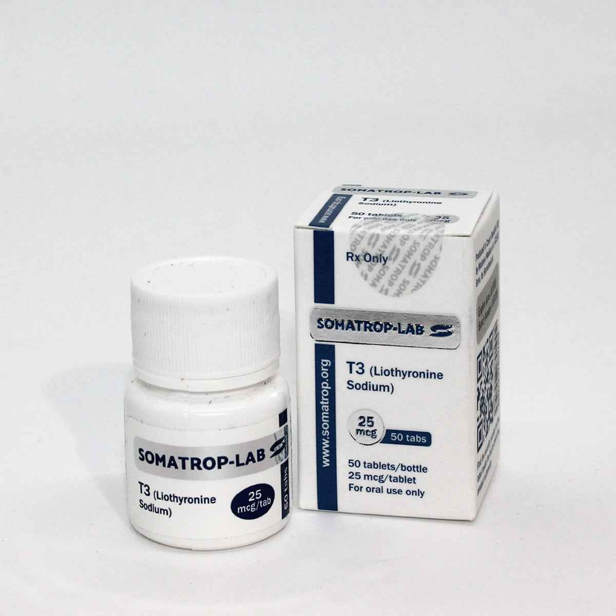 T3 (Liothyronine Sodium) 50tabs/25mcg/tab