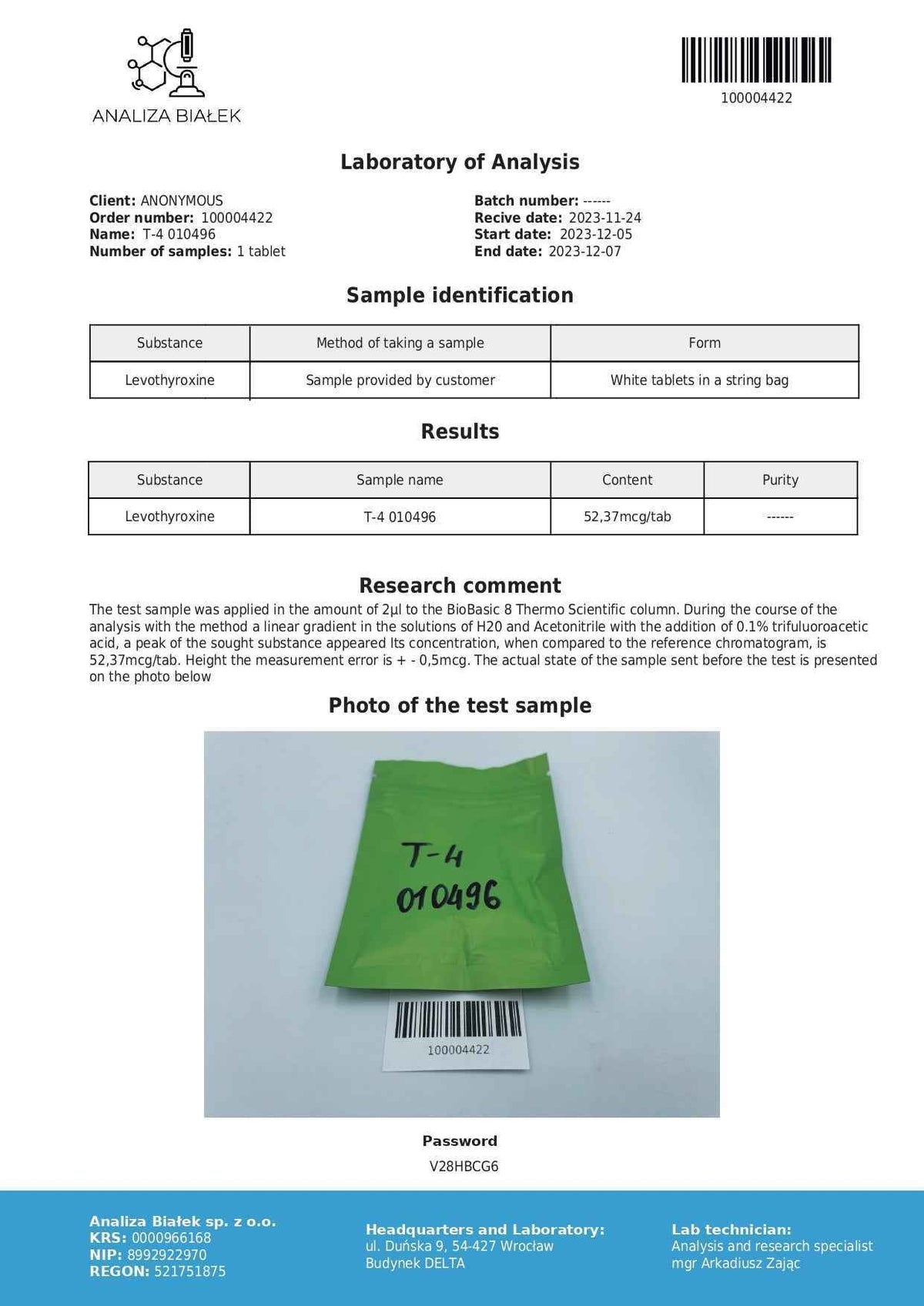 T4 Euthymed 50 mcg (Levothyroxine Sodium)