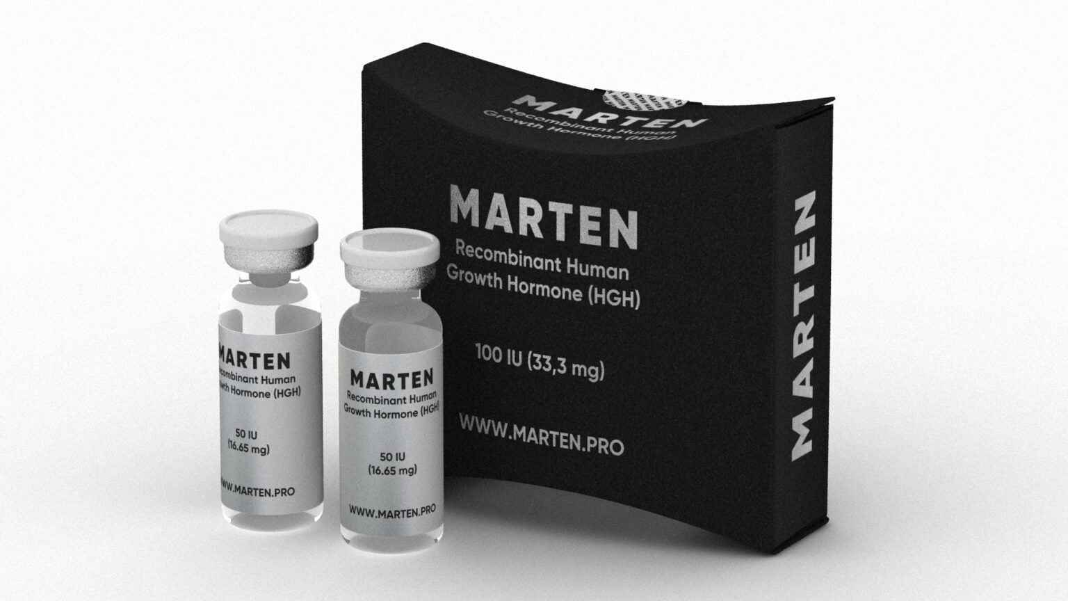 HGH Somatropin / Liquid 50IUx2 vials /100 IU
