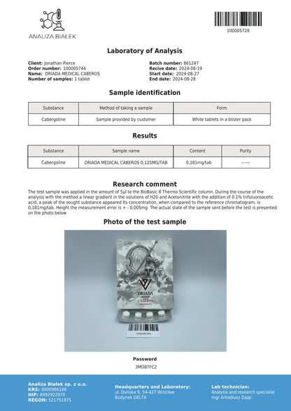 Caberos (Cabergolină) 0.125mg