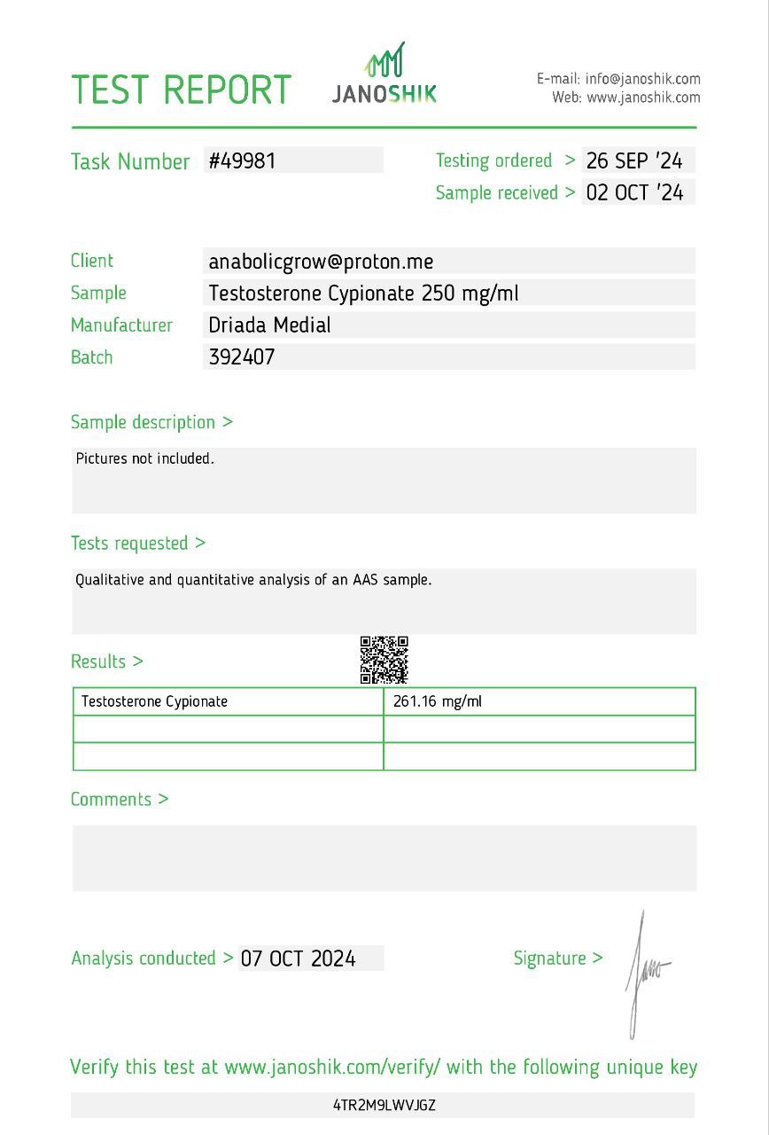 Cypilos 250 mg/ml (cipionat de testosteron)