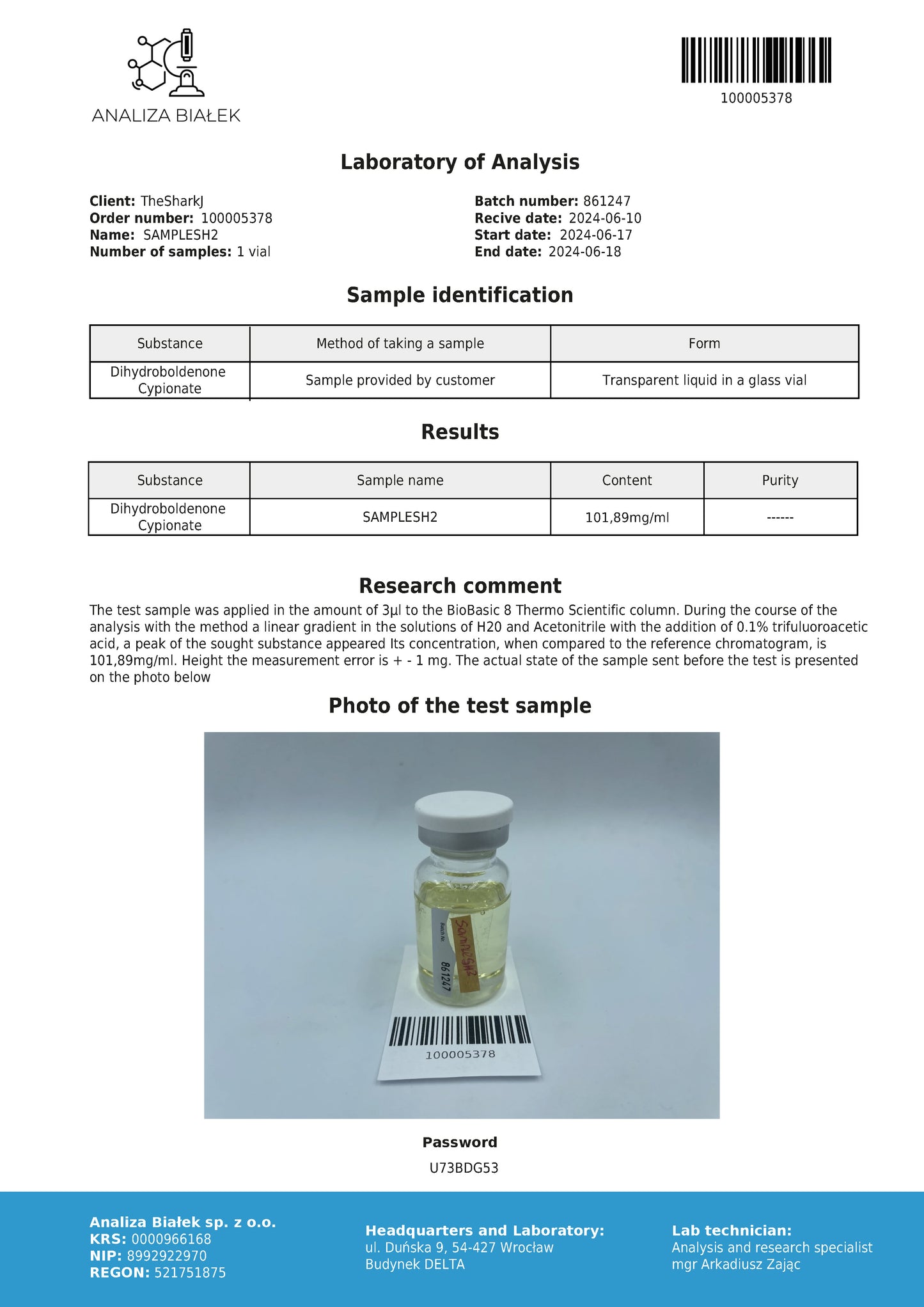 Dihydroboldos 100 mg/ml (Dihidroboldenon cipionat)