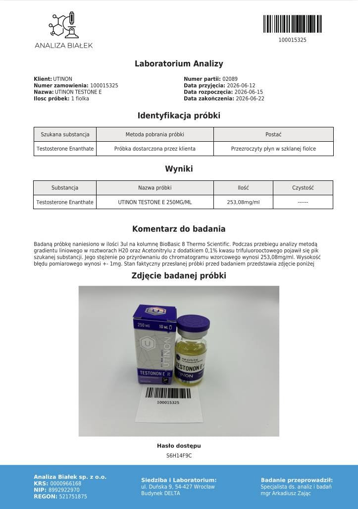 Testonon E (Testosterone Enanthate) 10ml/250mg/ml