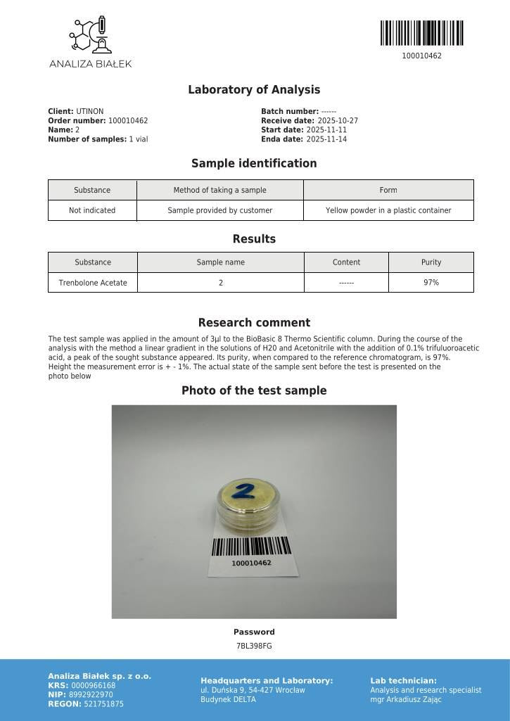 Trenbonon A (Trenbolone Acetate) 10ml/100mg/ml