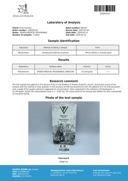 Provironus 25 mg (mesterolon)