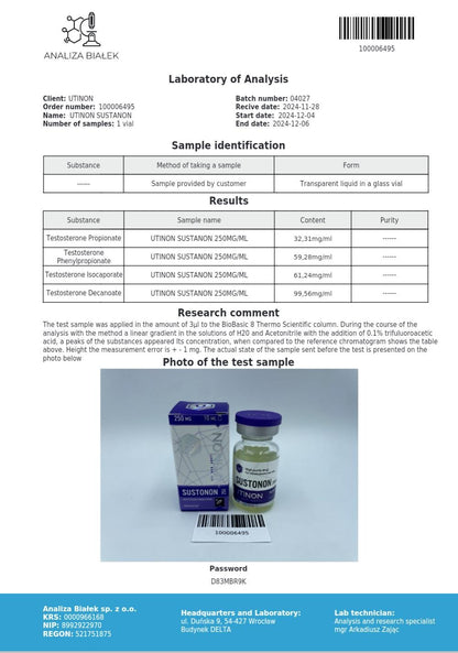Suston Test Results