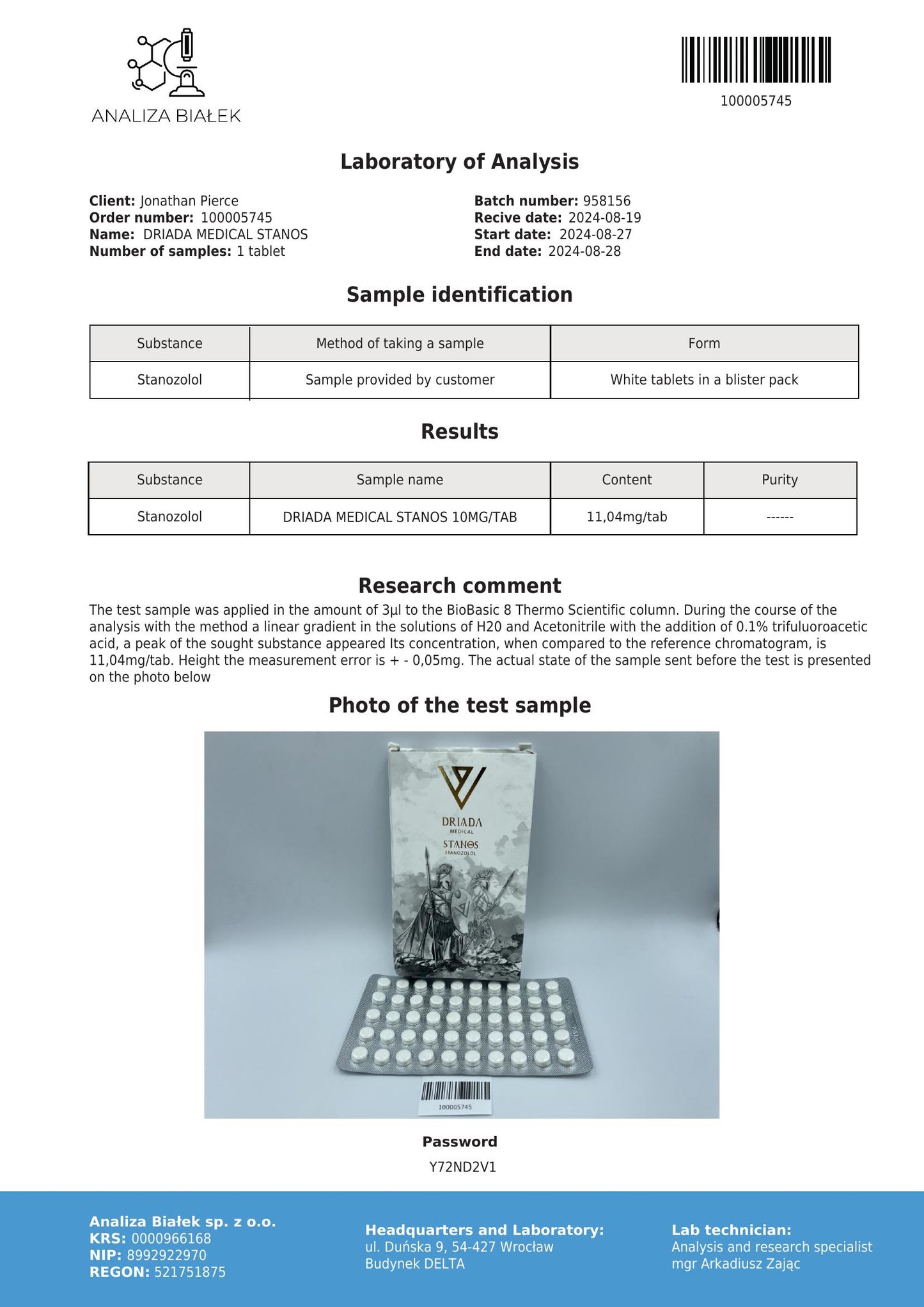 Stanos 10 mg (Estanozolol, Winstrol)